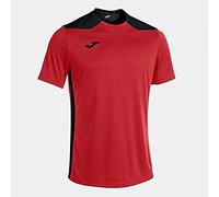 Joma T-Shirt Manches Courtes Championnat VI Rouge Noir, 101822.601.4Xs-3Xs