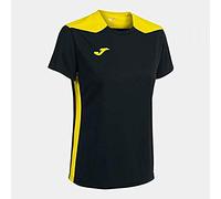 Joma T-Shirt Manches Courtes Championship VI Noir Jaune, 901265.109.2XS