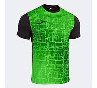 Joma T-Shirt Manches Courtes Elite VIII Noir Vert Fluor, 101929.117.XL