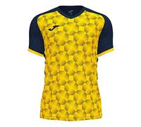 Joma Supernova Iii Short Sleeve T-shirt Jaune,Bleu 12-14 Years Enfants