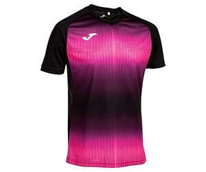 Joma T-Shirt Manches Courtes Tiger v Noir Rose Fluor