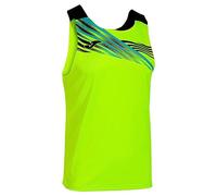 Joma Camiseta Sin Mangas Elite X Tricot, Jaune Fluo/Noir, XL Homme