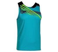 Joma T- Shirt sans Manches Elite X, Turquoise Fluo/Noir, M Homme