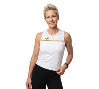 Joma Débardeur Record III Femme Demi-zip Respirant Dos nageur Blanc L