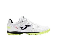 Joma Chaussures de Football Top Flex 25 Turf Code TOPS2502TF Blanc, Blanc Noir Jaune, 44 EU