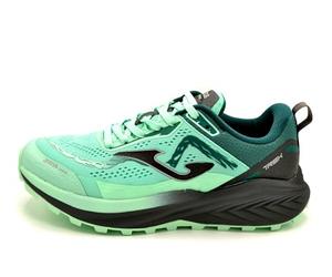 Joma Trek Lady Chaussures de trail running pour femme Terrain technique de montagne et moyenne distance Drop 8 mm, crampons 4,5 mm, turquoise, 38 EU