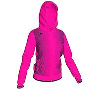 Joma Veste à Capuche pour Fille, Taille 2XS, Rose Fluor/Marine Foncé