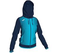 Joma Veste à Capuche pour Fille, Taille XS, Marine Foncé/Vert Fluor