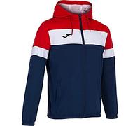 Joma Veste Imperméable pour Garçon, Taille 2XS, Bleu Marine/Rouge