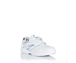 Joma W.School Jr 2532 Blanco Marino Basket, Blanc/Bleu Marine, 39 EU