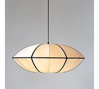 JOMBID Lustre en tissu de style chinois E27 1 lumière réglable au plafond suspendu lumière intérieure salon salle à manger luminaire suspendu japonais maison tatami chambre suspension lampe