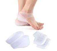 Jomdjmskes 4 Pcs Talonnette Silicone, Coussinet Talon Respirant Antidérapants, Corriger Rotéger Talons Tendons d'Achilles Soulager les Fasciite Plantaire, Epine Calcaneenne, Tendinite dans chaussures