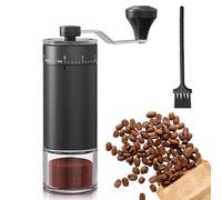 Jomdjmskes Moulin à Café Manuel, Broyeur Cafe Grain Réglable 40 Réglages, Broyeur Portable Coffee Grinder avec Brosse Nettoyage, Facile à Nettoyer pour Aeropress, French Press, Drip, Expresso