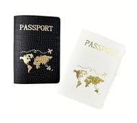Jomeis Housse de passeport de luxe | Portefeuille de voyage en cuir végétalien bloquant les RFID ou en PVC durable | Protecteur de passeport fin pour homme et femme, essentiels de voyage et cadeaux