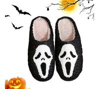 Jomewory Chaussons D'Halloween, Pantoufles Chaudes et Confortables Pour Hommes et Femmes, Chaussons D'intérieur Saisonniers Pour Salon, Chambre, Salle À Manger, Cuisine, Salle D'étude