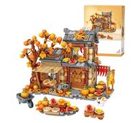 JOMIOD Cabane au Soleil d'automne Ensemble de Blocs de Construction, Kit de Construction de Maison avec Minifigurines, Architecture Créative MOC, Jouet de Construction pour Filles et Garçons - 962pcs