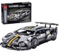 JOMIOD Kit de modélisation de voiture de sport technique pour Lambor Murcielago, 1337 blocs de serrage 1:14 - Modèle de voiture de course technique - Jouet de construction compatible avec Lego Technic