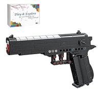 JOMIOD Pistolet technique Beretta 92 - 353 blocs de construction - Fusil technique - Modèle avec fonction de tir MOC - Armes militaires - Compatible avec les armes Lego