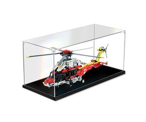 JOMIOD Vitrine en acrylique pour hélicoptère de sauvetage Lego 42145 Technic Airbus H175 - Étanche à la poussière - Compatible avec le modèle Lego 42145 - Sans kit de modèle