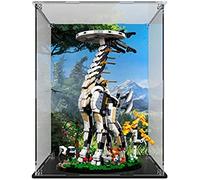 JOMIOD Vitrine en acrylique pour Lego 76989 - Col long - Étanche à la poussière - Transparent - Compatible avec le modèle Lego 76989 - Sans kit modèle (motif fond 3 mm)
