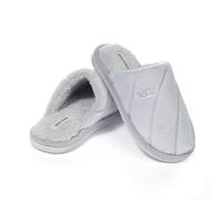 JOMIX Chaussons Femme Hiver Chaud Pantoufle Fourrés Confortable Antidérapantes Maison Chaussons MD9665 (GYLT,40)