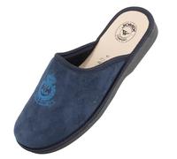 JOMIX Chaussons Talon Compensé pour Homme Pantoufles Anatomiques pour Homme Chaussons Chaude Doublure Hiver (Bleu, 44)