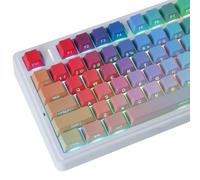 JOMKIZ Rhapsody Lot de touches PBT profil Cherry avec impression latérale brillante par sublimation pour commutateurs magnétiques Cherry MX 60, 65, 75, 100 % mécanique
