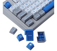 JOMKIZ Touches à double tir, 172 touches SA Profile Ensemble de touches avec barre d'espace 2,75u, 3u, 6,25u et 7u pour commutateurs Cherry MX et disposition ISO ANSI Clavier mécanique