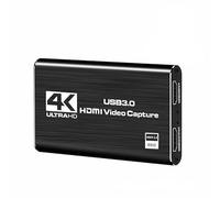 JOMOCARE Carte de capture 4K HDMI vers USB 3.0, 1080p 60 fps, carte de capture audio et vidéo pour carte de capture de jeu, Nintendo Switch, streaming, fonctionne avec PS4/PS5/PC/OBS/caméra/Xbox (noir