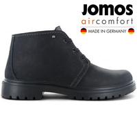 JOMOS Alpina Boots D'Hiver En Laine D'Agneau Fourrées En Cuir Noires 456506