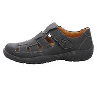Jomos sandales homme noir cuir lisse Taille : 42