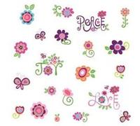 Jomoval RoomMates Sticker mural pour enfant Repositionnable Love, Joy, Peace G