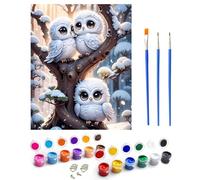 Jomzuci Peinture Numero Enfant, Cadeau Fille 4 5 6 7 8 9 10 11 12 Ans, Peintures Acryliques et Pinceaux pour Enfants et Débutants