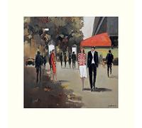 Jon Barker (Cafã© de La Paix - Paris 40 x 40 cm Montée d'impression