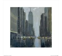Jon Barker (Early Commute, 5th Avenue 40 x 40 cm Toile Imprimée