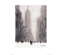 Jon Barker (Heavy Snowfall, 5th Avenue - New York 60 x 80 cm Toile Imprimée