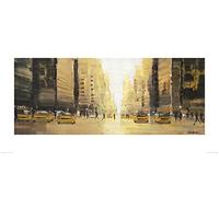 Jon Barker (Morning Glow, Manhattan 50 x 100 cm Toile Imprimée