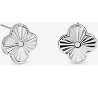 Jon Richard Boucles d'oreilles Jon Richard trèfle taillées au diamant