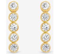 Jon Richard Coffret cadeau Jon Richard boucles d'oreilles de tennis en zircone cubique plaqué 14K