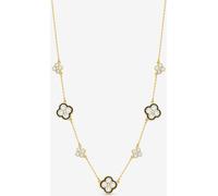 Jon Richard Jon Richard Black Jet Crystal Clover Necklace