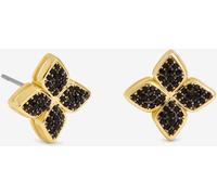 Jon Richard Jon Richard Black Tone Crystal Clover Earrings