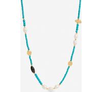 Jon Richard Jon Richard Blue Lapis and Pearl Beaded Necklace