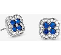 Jon Richard Jon Richard Boucles d'oreilles plaquées en cristal et trèfle saphir