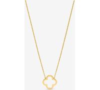 Jon Richard Jon Richard Gold Tone Plated Waterproof Clover Necklace