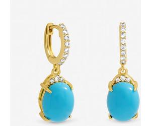 Jon Richard Jon Richard Gold Tone Turquoise Stone Earrings