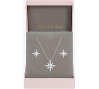 Jon Richard Jon Richard Metallic Rhodium Plated and Pave Star Set Gift Box