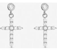 Jon Richard Jon Richard Silver Tone Cubic Zirconia Earrings