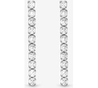 Jon Richard Jon Richard Silver Tone Cubic Zirconia Round Tennis Earrings