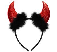 Jonami Oreilles de Diable Bandeau de Cheveux Carnaval Halloween Fête Costume d'accessoires pour Cheveux Headwear Cornes