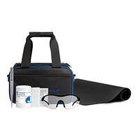 Jonard Tools Kit de sécurité en fibre optique FSK-5 avec tapis de travail, pinces, poubelle, lingettes, lunettes de sécurité et étui de transport